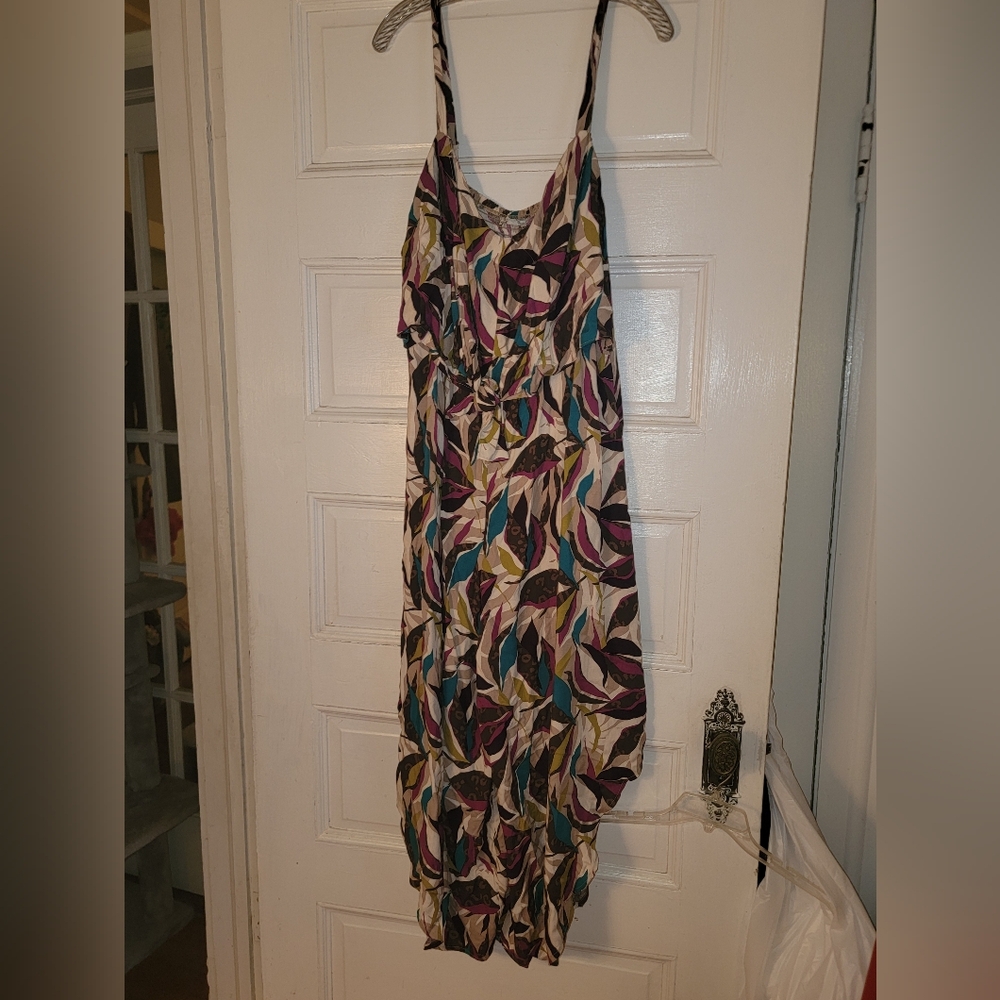 Multicolor Print Women's Jumpsuit Romper 18/20W